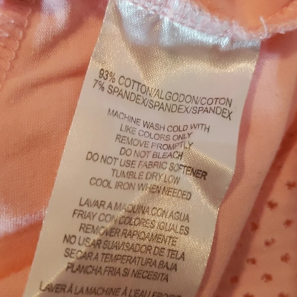 𝅺NWOT Calvin Klein Athleisure/Workout Top Sz M Peach - Picture 5 of 5